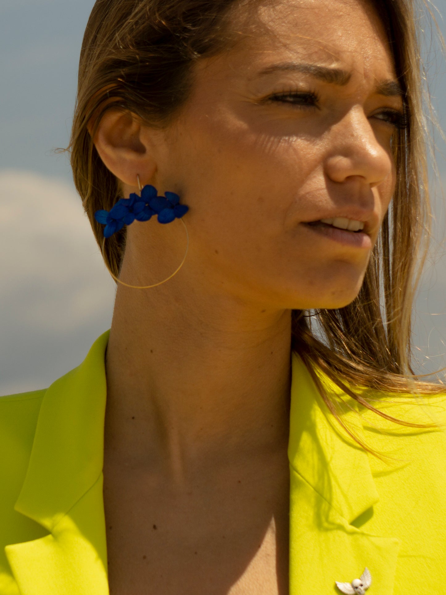 Boucles Chloris - Bleu Klein