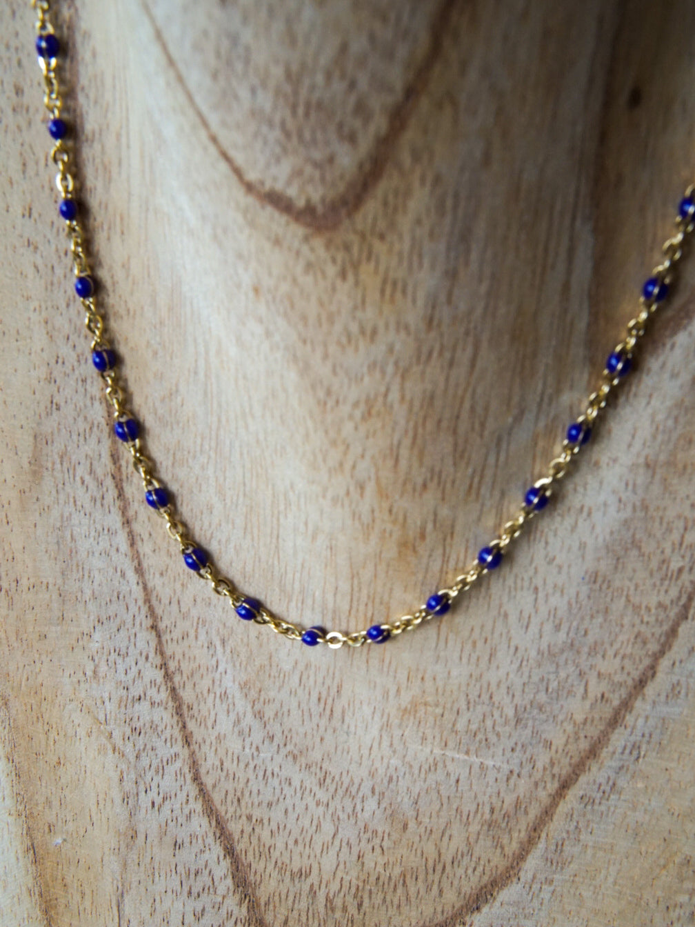 Collier Ivy - bleu nuit