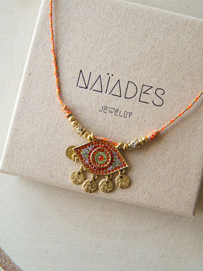 Collier Cassandre - Orange