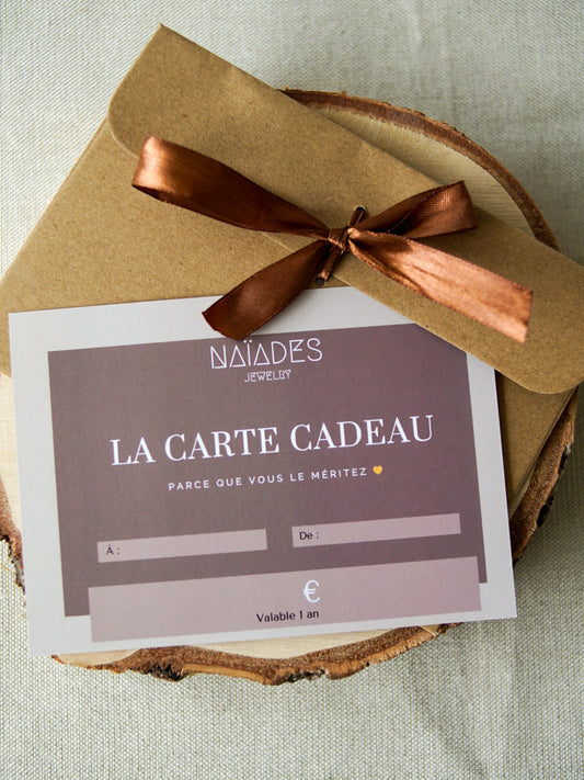 La carte-cadeau Naïades Jewelry