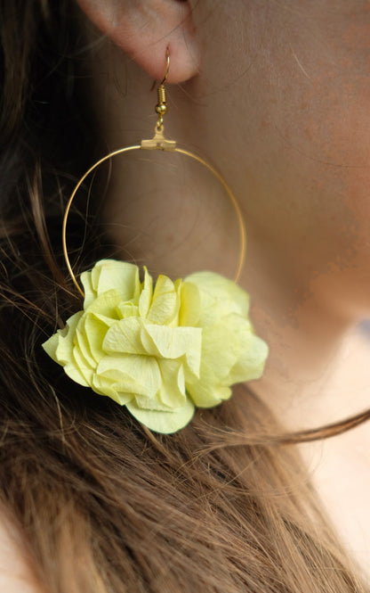 Boucles Chloris - Vert anis