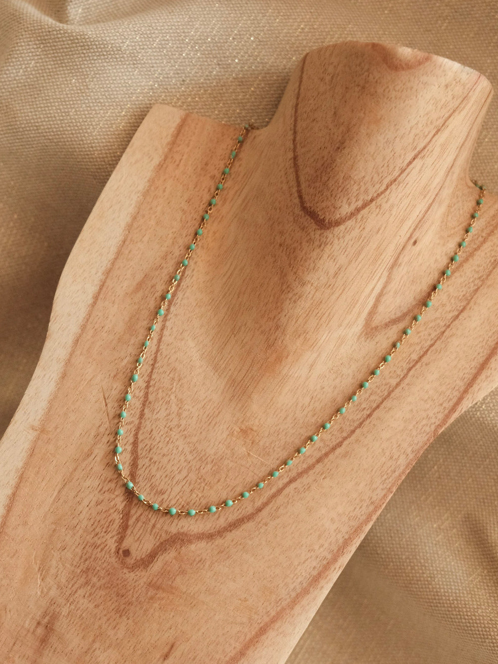 Collier Ivy - vert d'eau