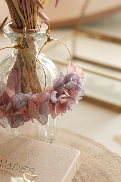 Boucles Chloris - Bicolore lilas