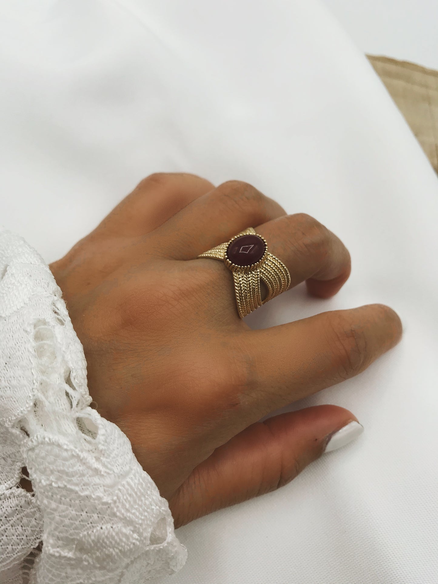 Bague Apolline rouge